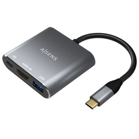 Conversor Aisens A109-0669/ USB Tipo-C Macho/ HDMI Hembra – USB Hembra –  USB Tipo-C Hembra/ 15cm/ Gris – Xiaomi Total